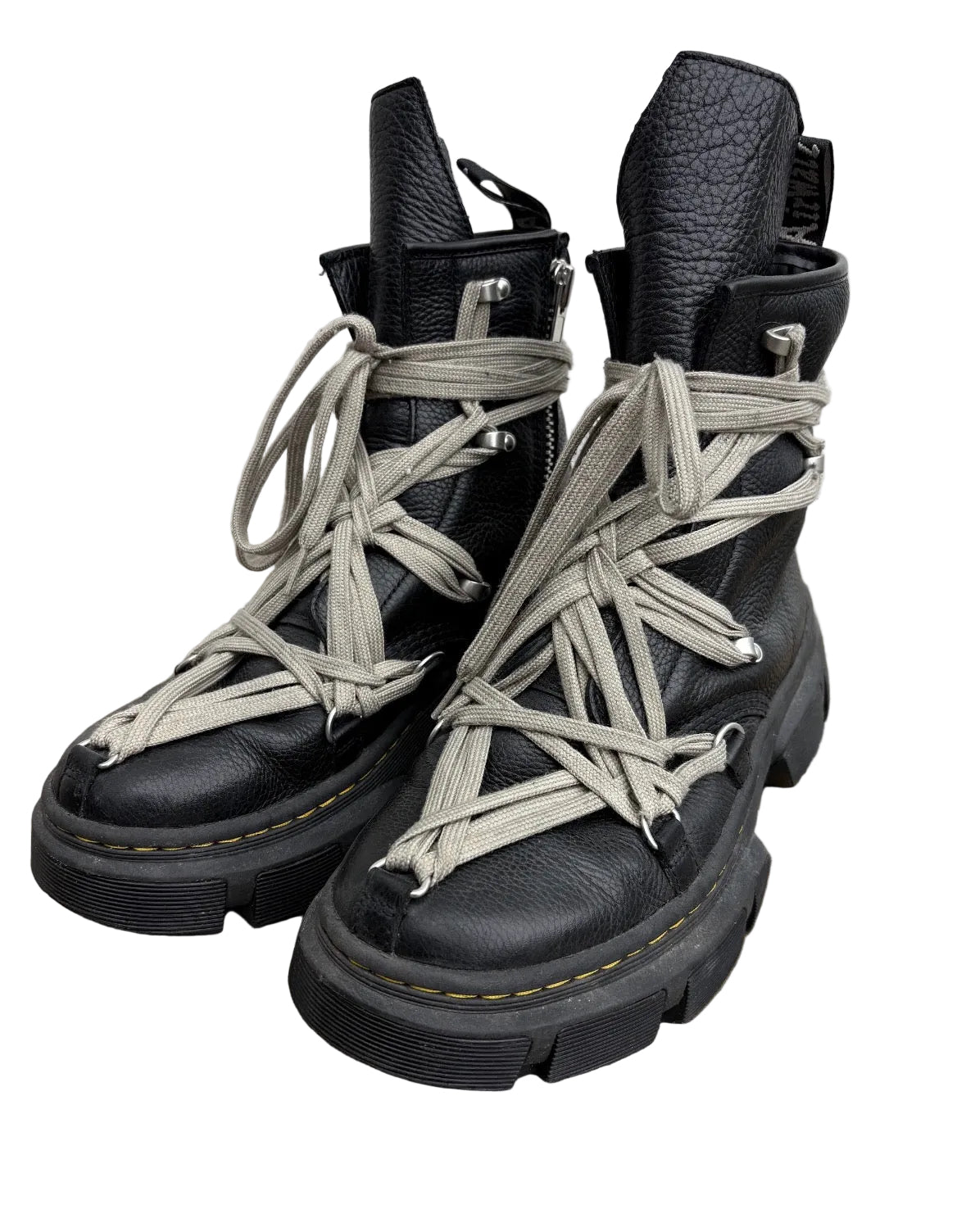 RICK OWENS X DOC MARTENS 1460 DMXL MEGA LACE BOOTS