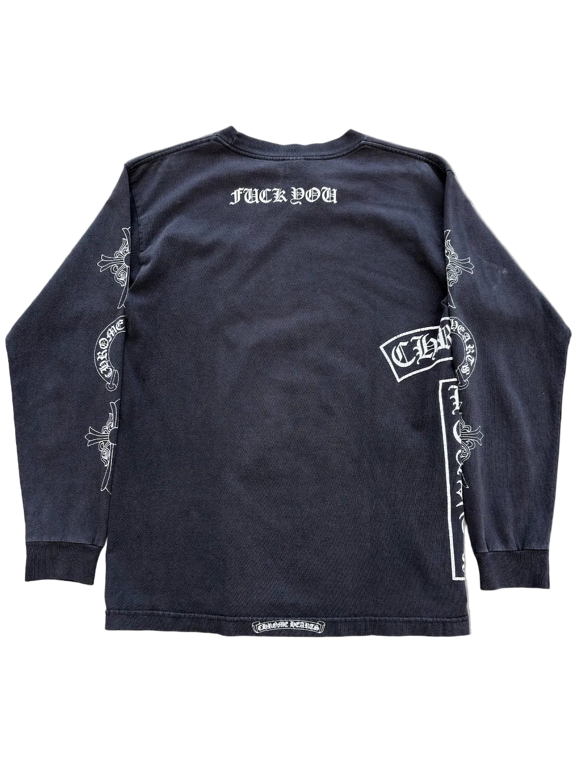 VINTAGE CHROME HEARTS FUCK YOU LONGSLEEVE