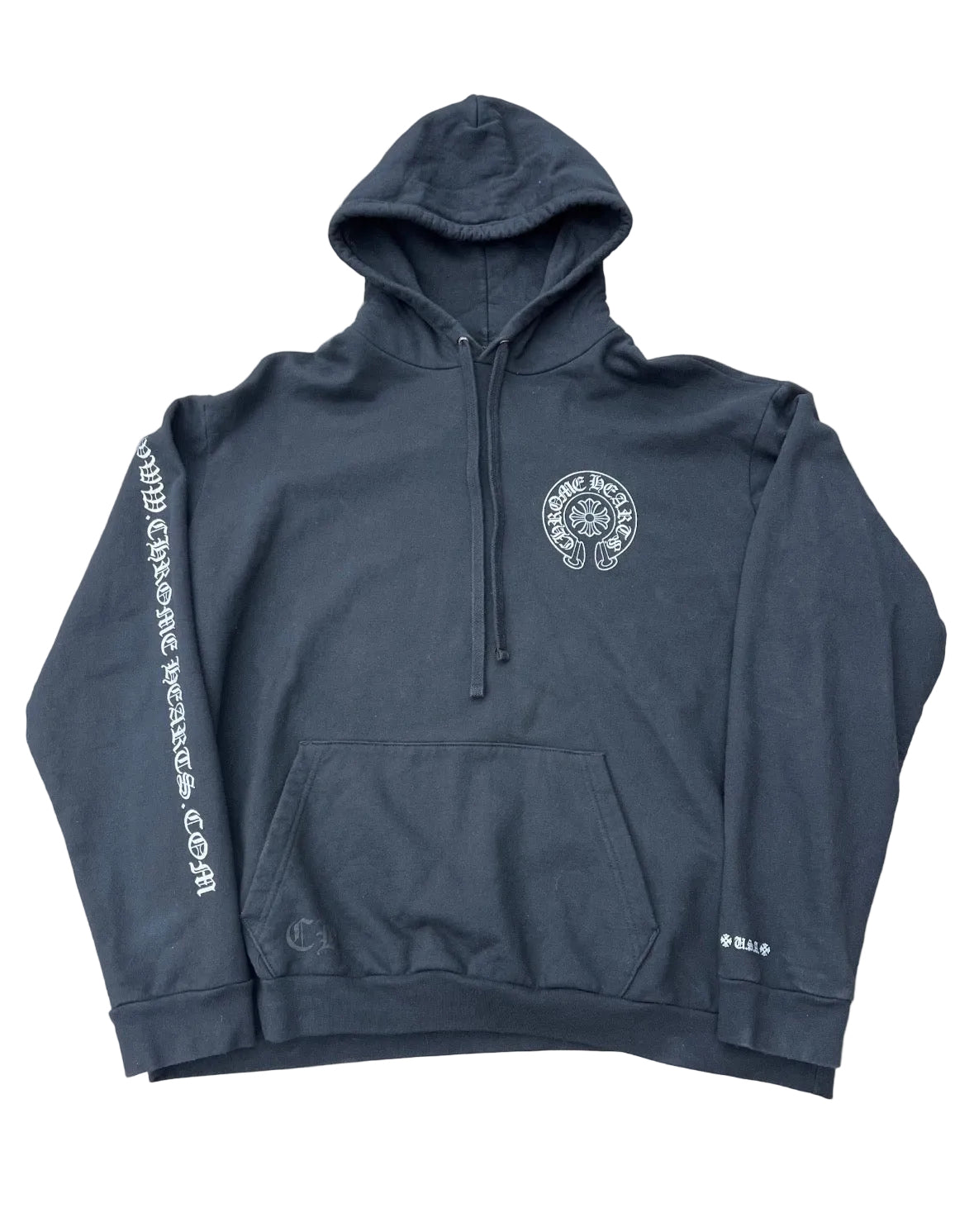 CHROME HEARTS GLITTER HORSESHOE LOGO HOODIE