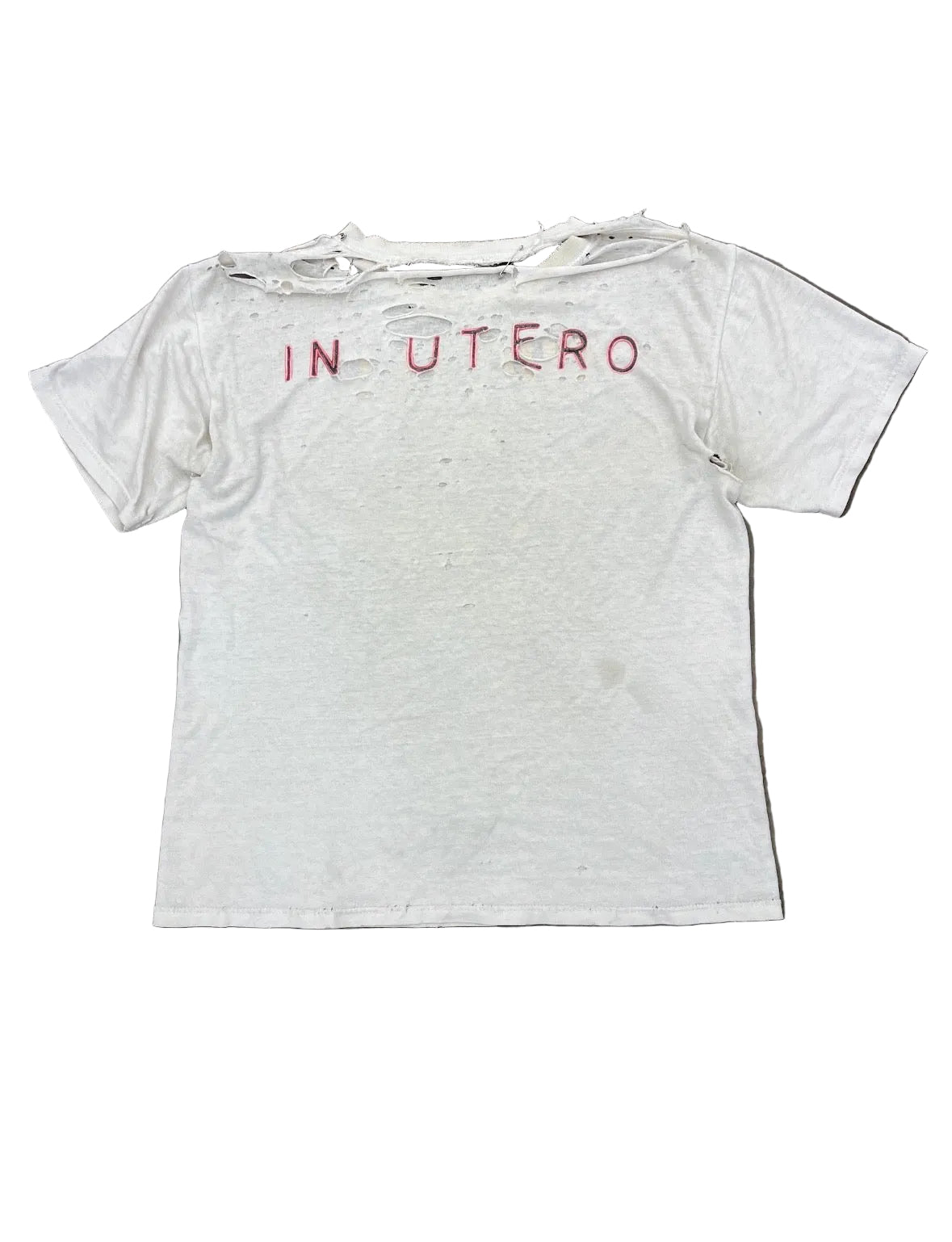 1993 THRASHED NIRVANA IN UTERO TEE