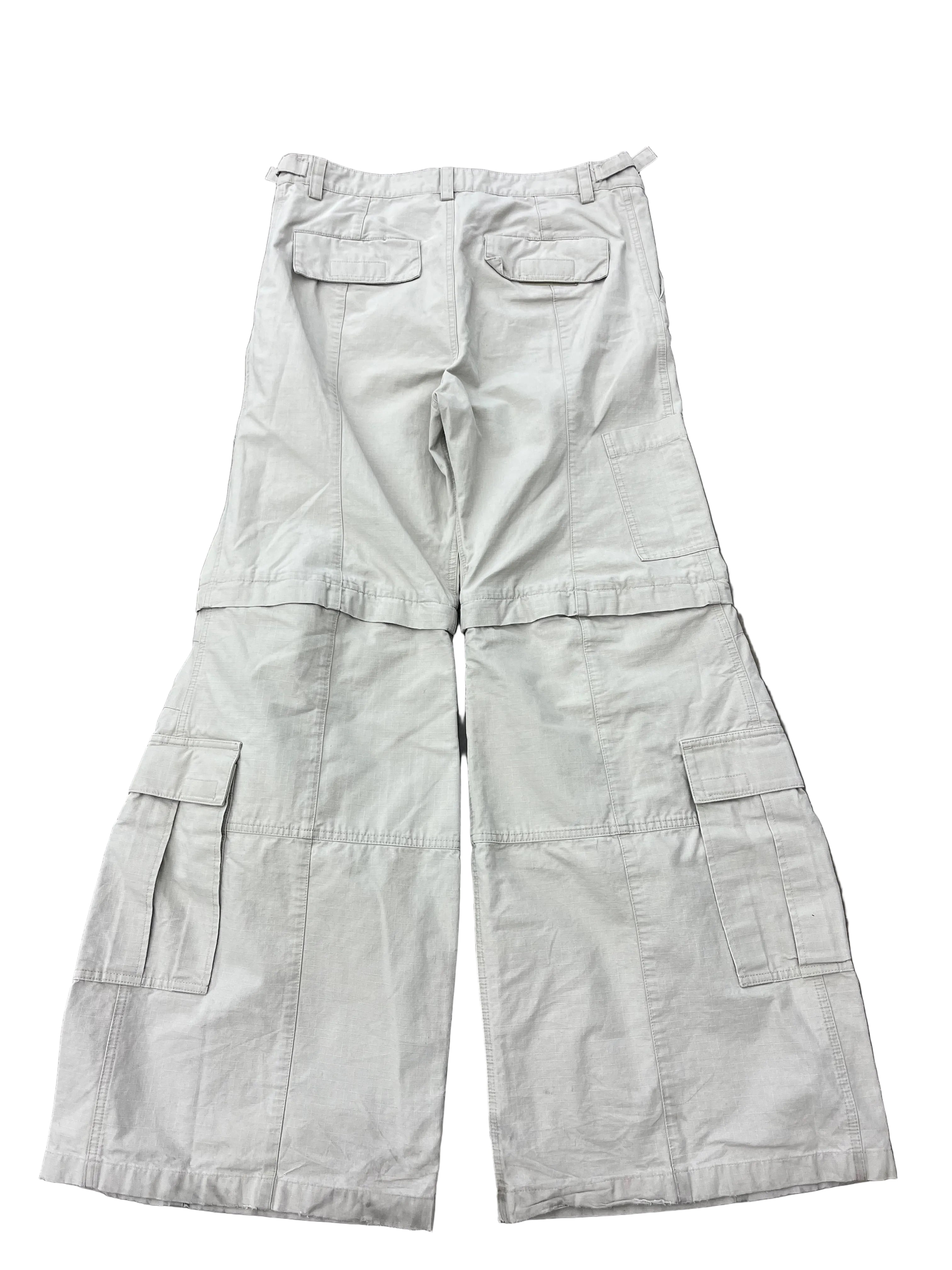 BALENCIAGA TAN FLARE CARGOS