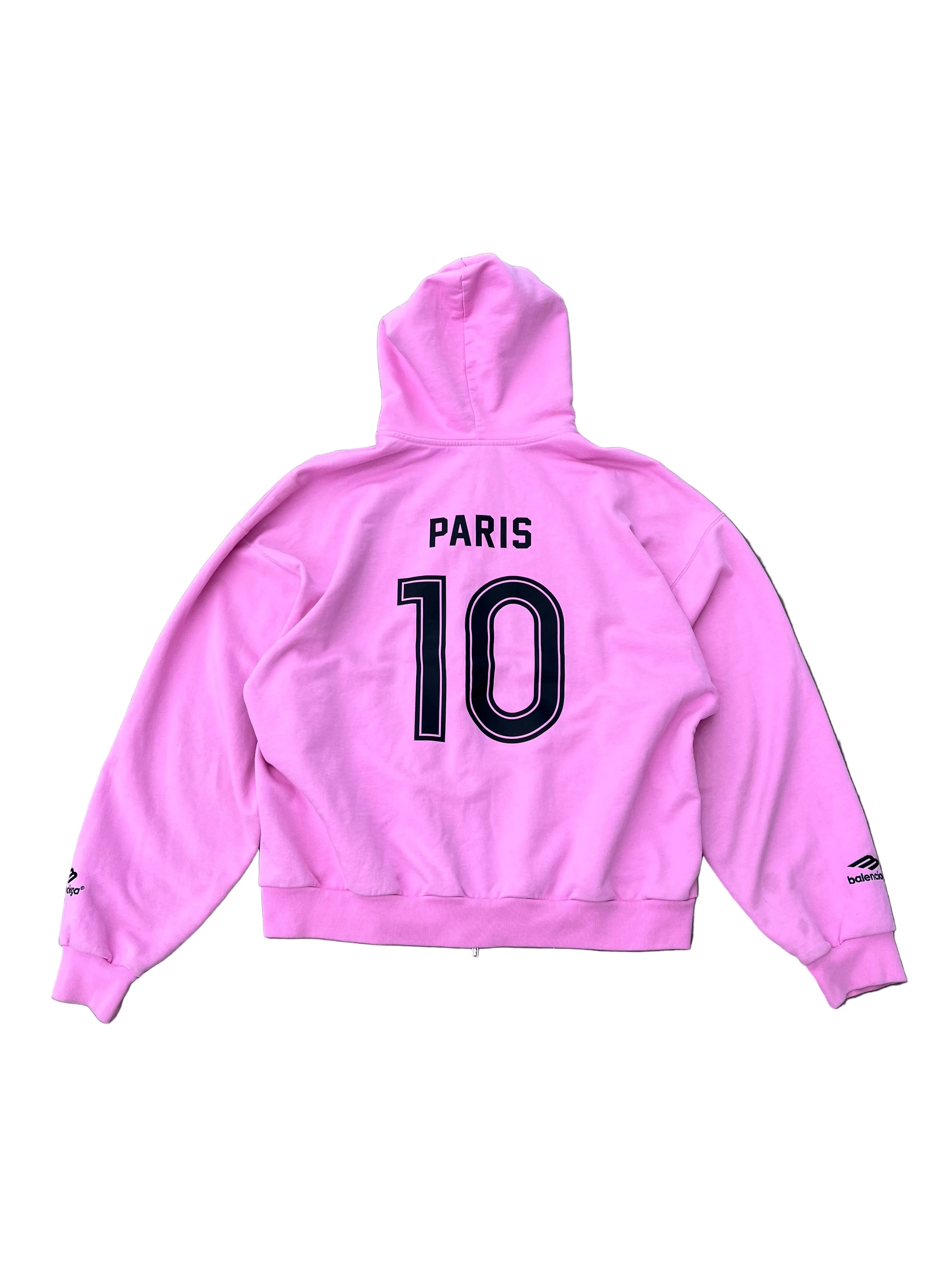 BALENCIAGA PINK PARIS SOCCER ZIP UP