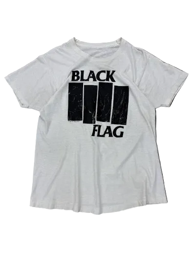 1985 BLACK FLAG BARS LOGO TEE